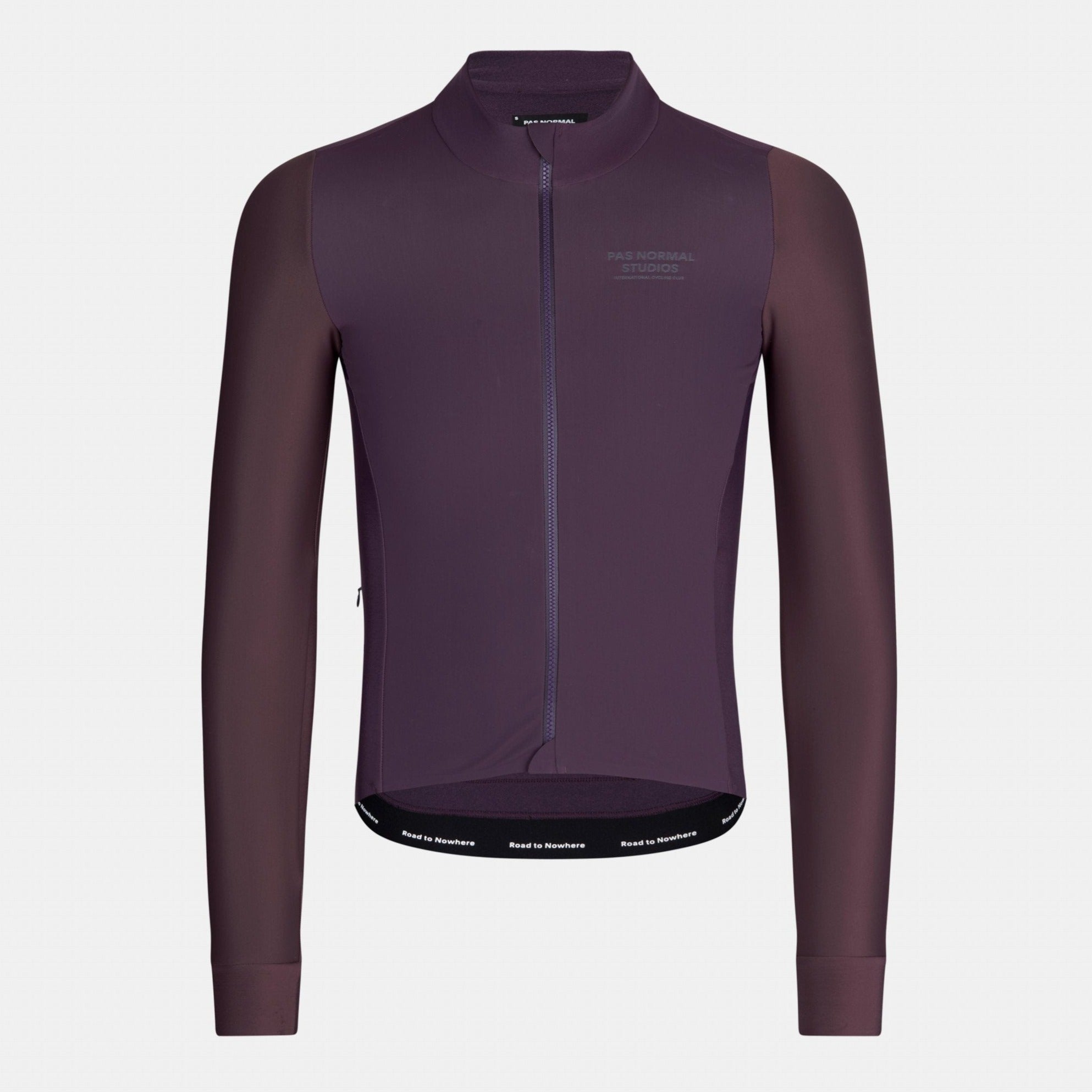 Pas Normal Studios Men's Mechanism Thermal Long Sleeve Jersey - Bordeaux