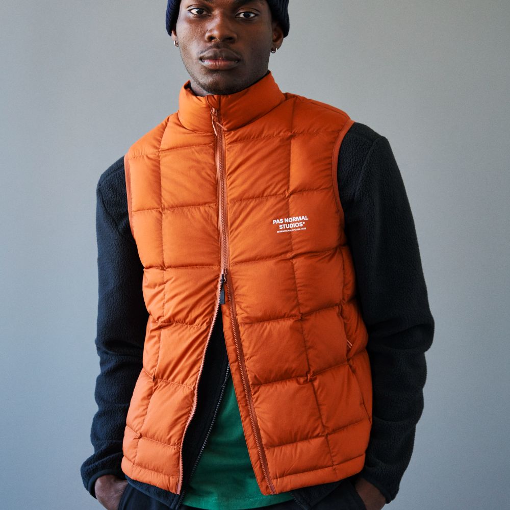 Pas Normal Studios Escapism Down Vest - Copper Orange