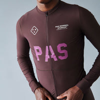 Pas Normal Studios Men's PAS Mechanism Pro Long Sleeve Jersey - Dark Red