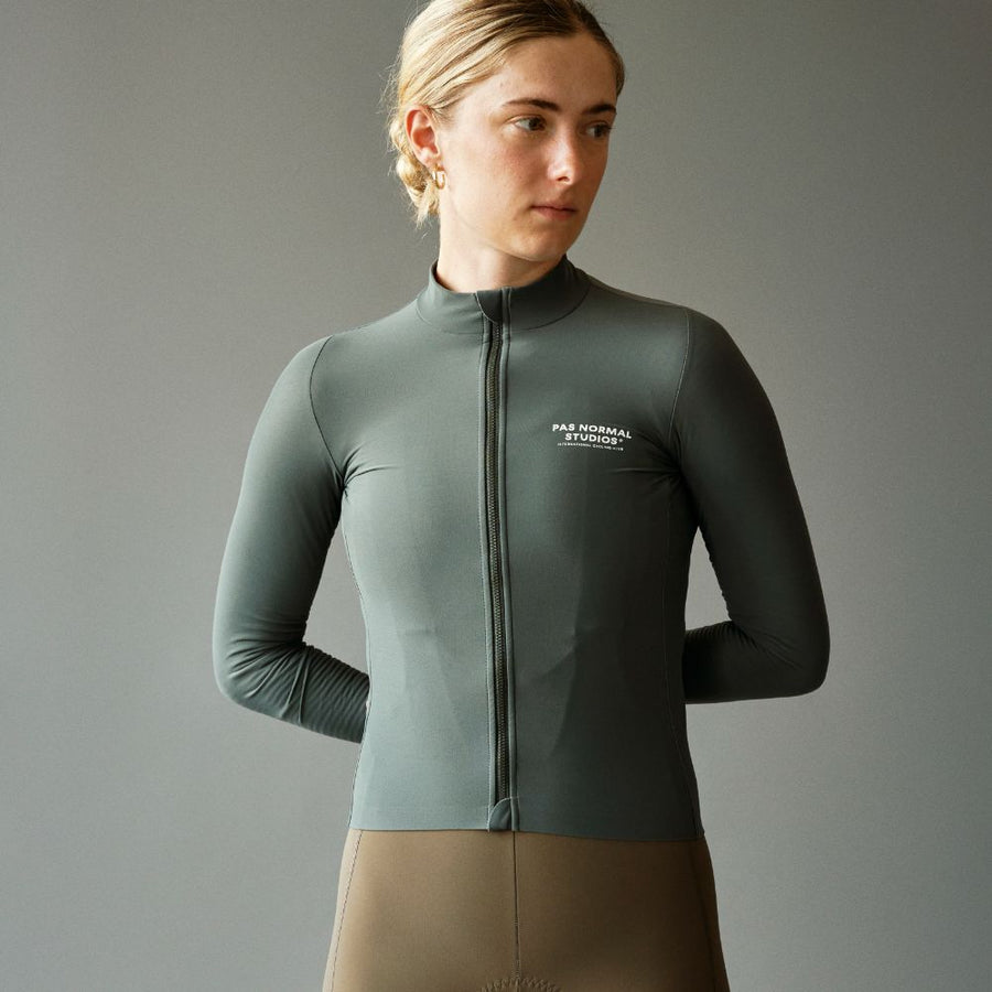 Pas Normal Studios Women's Mechanism Long Sleeve Jersey - Dark Moss