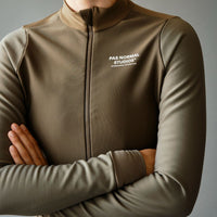 Pas Normal Studios Women's Mechanism Thermal Long Sleeve Jersey - Earth / Dark Stone