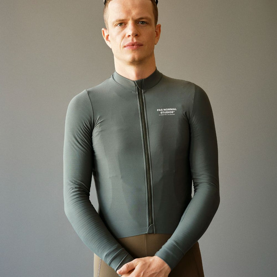 Pas Normal Studios Men's Mechanism Long Sleeve Jersey - Dark Moss