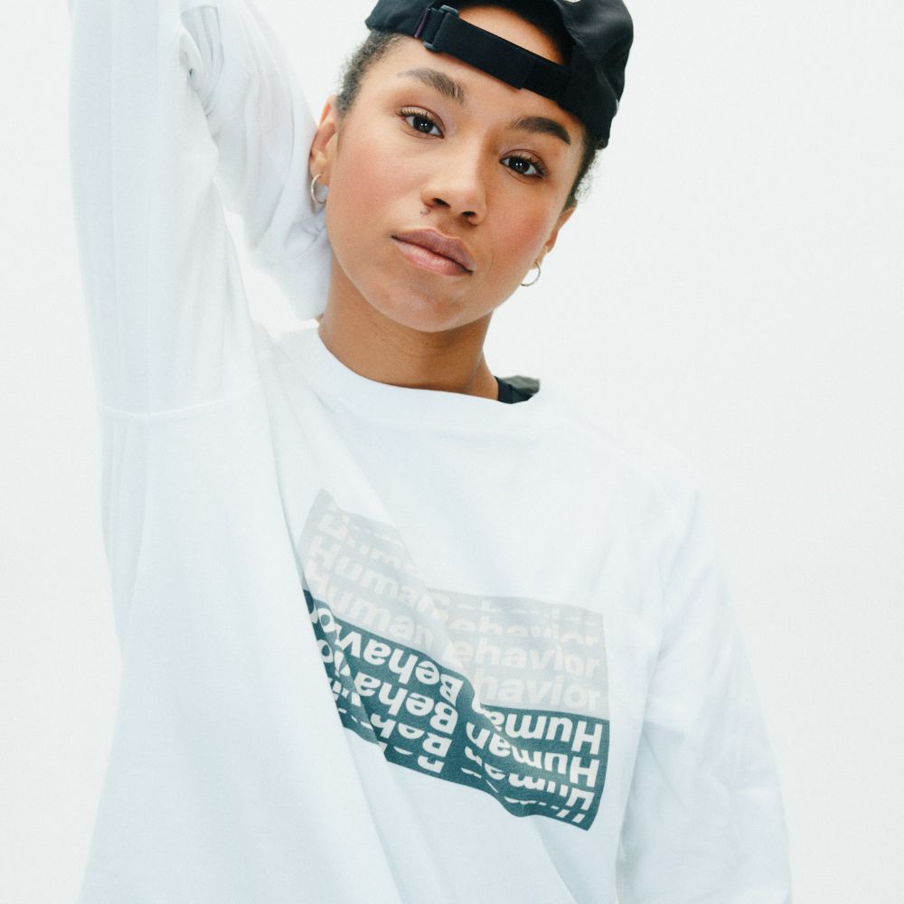 Pas Normal Studios - T.K.O. Off-Race Long Sleeve T-Shirt — White