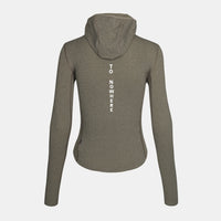 Pas Normal Studios - Women's Thermal Hooded Windproof Base Layer - Dark Stone