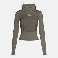 Pas Normal Studios - Women's Thermal Hooded Windproof Base Layer - Dark Stone