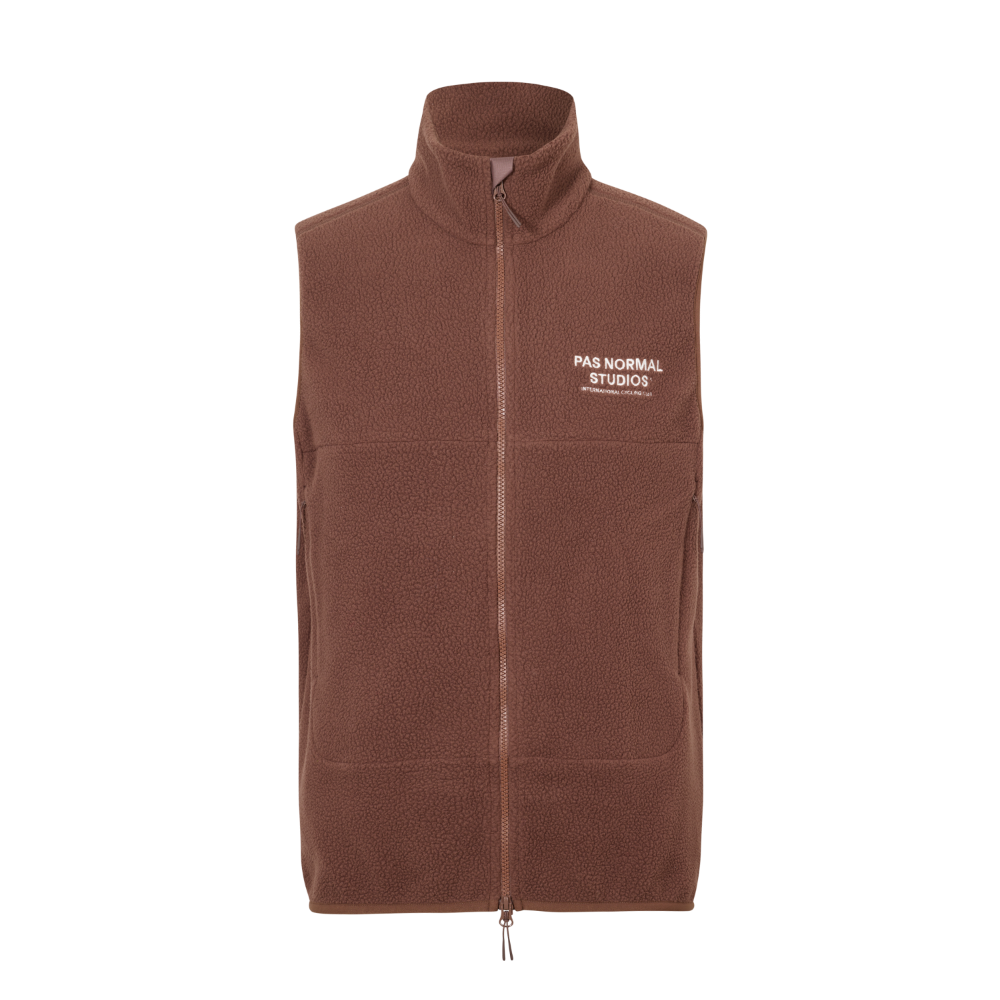 Pas Normal Studios Off-Race Fleece Vest - Bronze