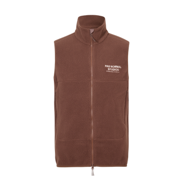 Pas Normal Studios Off-Race Fleece Vest - Bronze