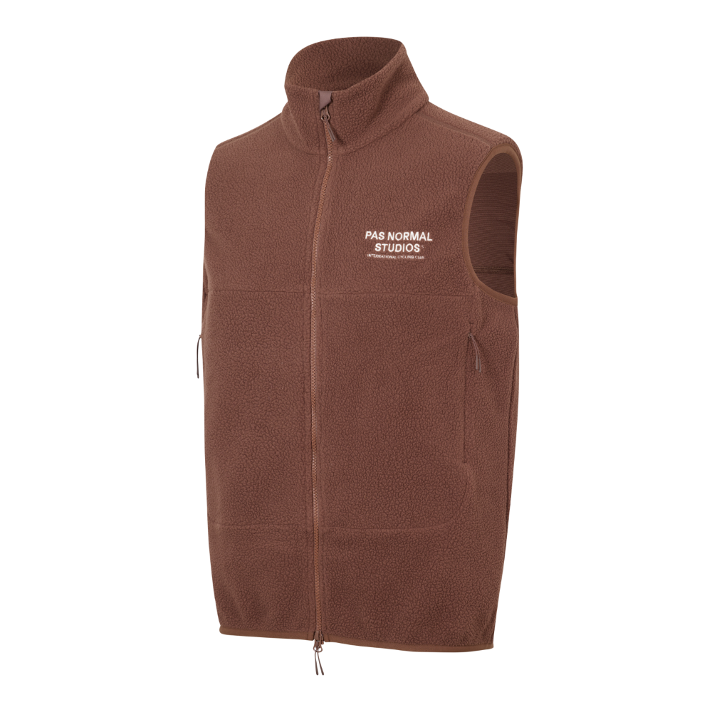 Pas Normal Studios Off-Race Fleece Vest - Bronze