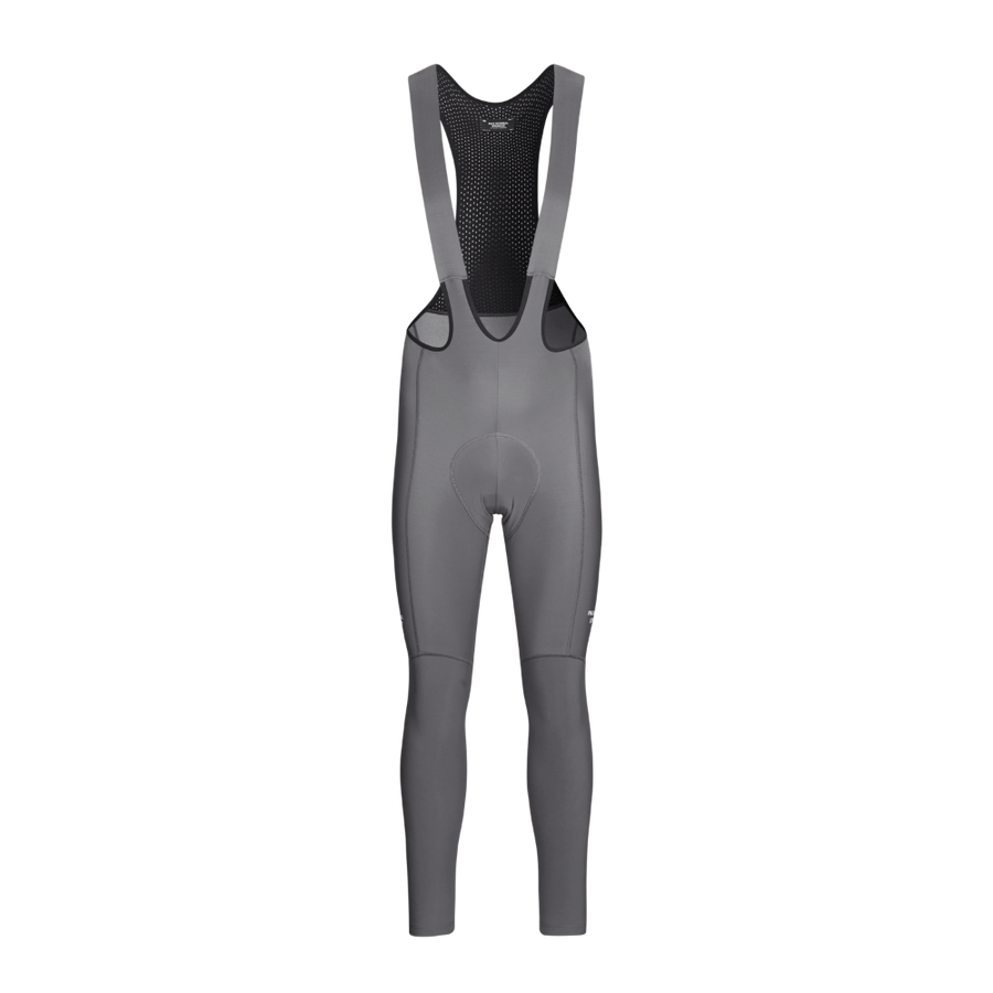 Pas Normal Studios Men's Essential Thermal Long Bib - Stone Grey