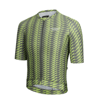 Pas Normal Studios Men's Solitude Jersey - Dark Moss / Lime Green