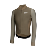 Pas Normal Studios Men's Mechanism Thermal Long Sleeve Jersey - Earth / Dark Stone