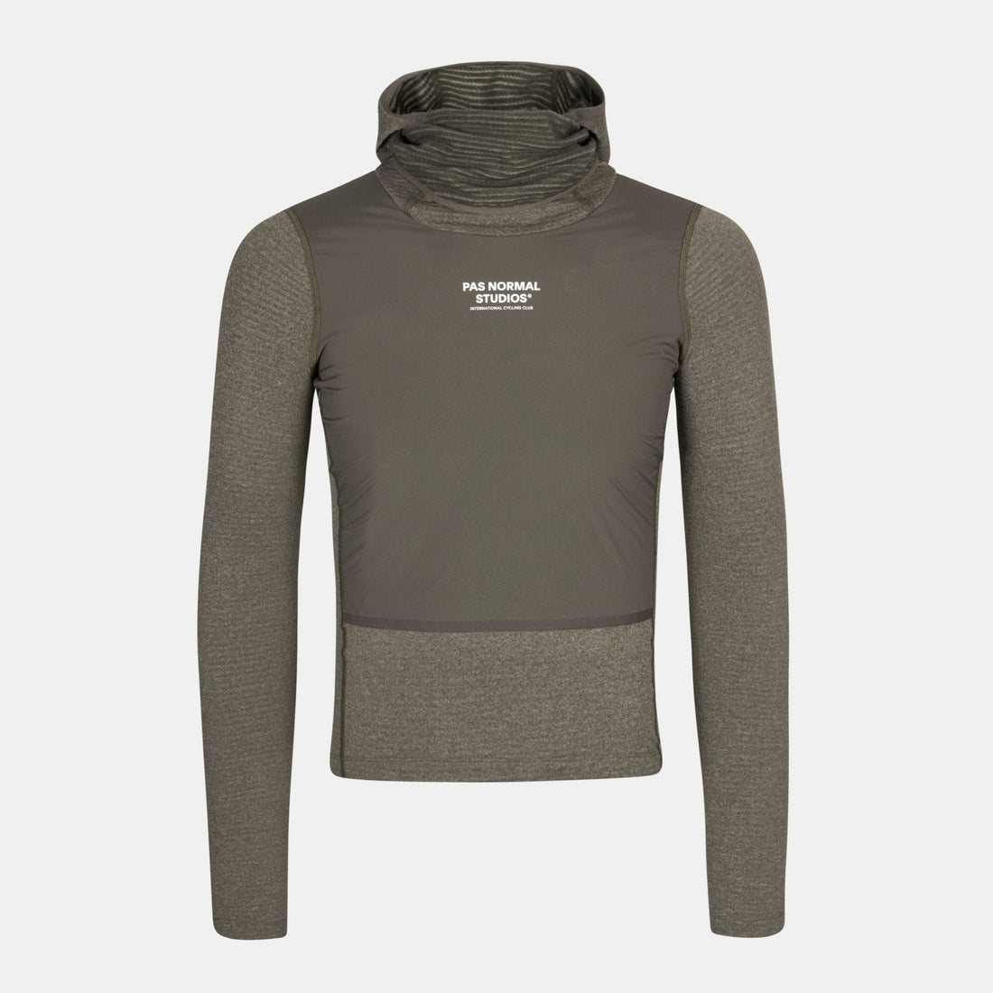 Pas Normal Studios - Thermal Windproof baselayer med hætte til mænd - Dark Stone