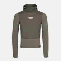 Pas Normal Studios - Men's Thermal Hooded Windproof Base Layer - Dark Stone