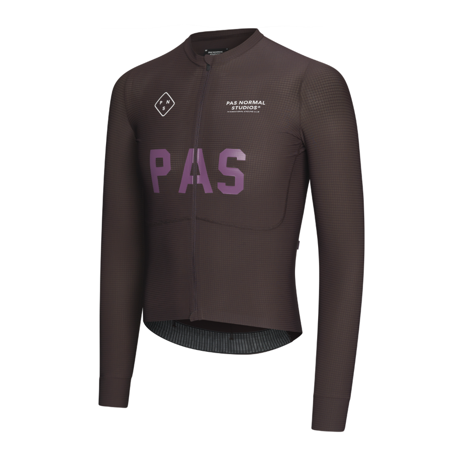 Pas Normal Studios Men's PAS Mechanism Pro Long Sleeve Jersey - Dark Red