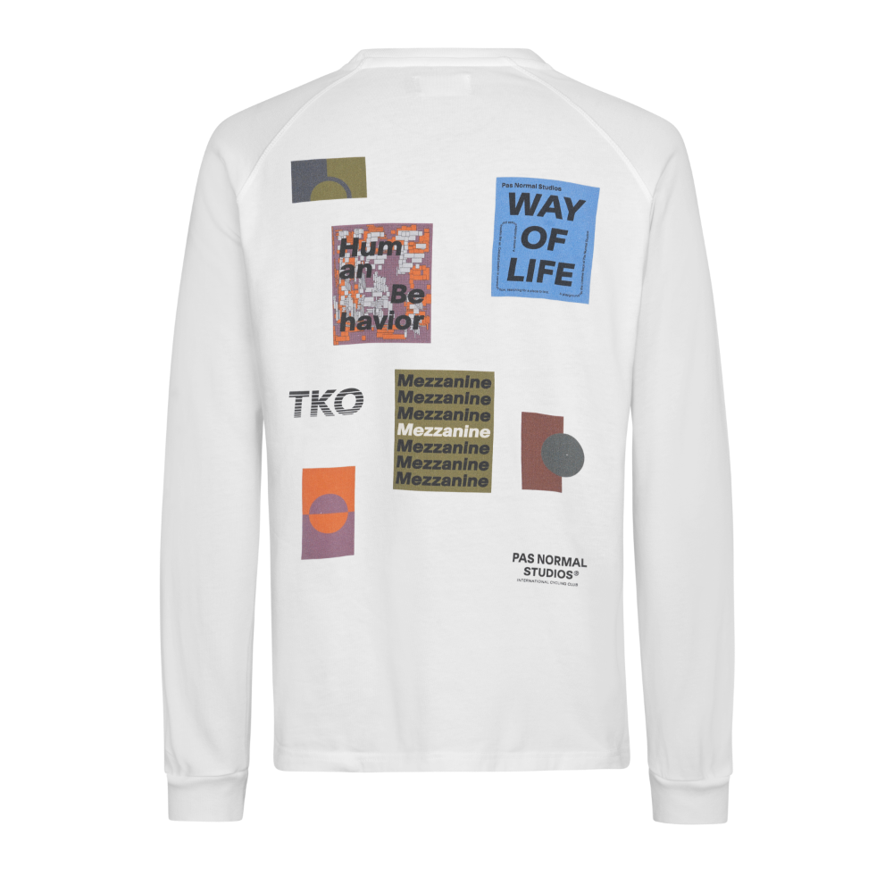 Pas Normal Studios - T.K.O. Off-Race Long Sleeve T-Shirt — White