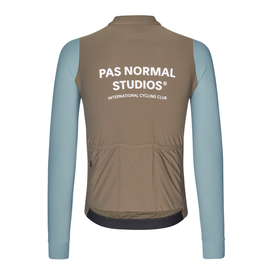 Pas Normal Studios Men's Mechanism Long Sleeve Jersey - Dusty Blue / Dark Stone