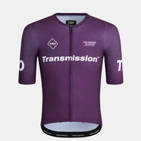 Pas Normal Studios Men's T.K.O. Short Sleeve Jersey - Dark Purple Transmission