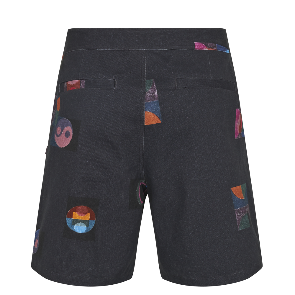 Pas Normal Studios T.K.O. Off Race Cotton Twill Shorts - Charcoal