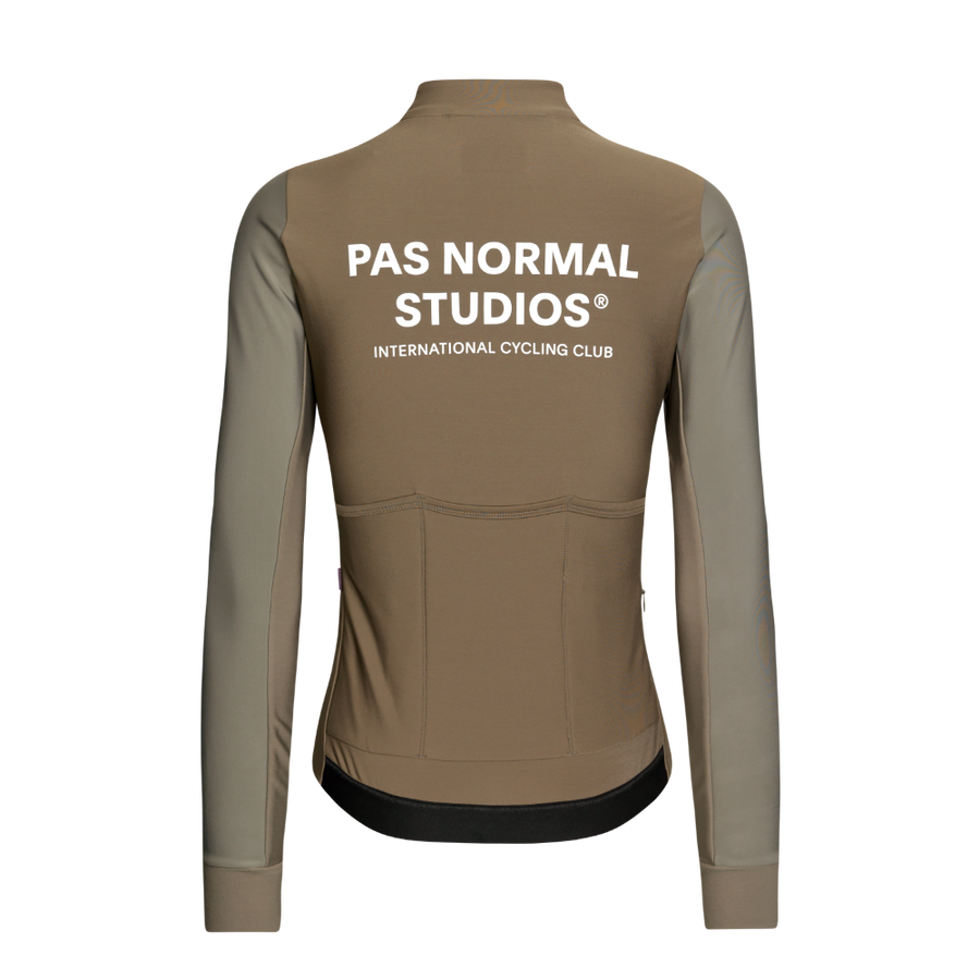 Pas Normal Studios Women's Mechanism Thermal Long Sleeve Jersey - Earth / Dark Stone