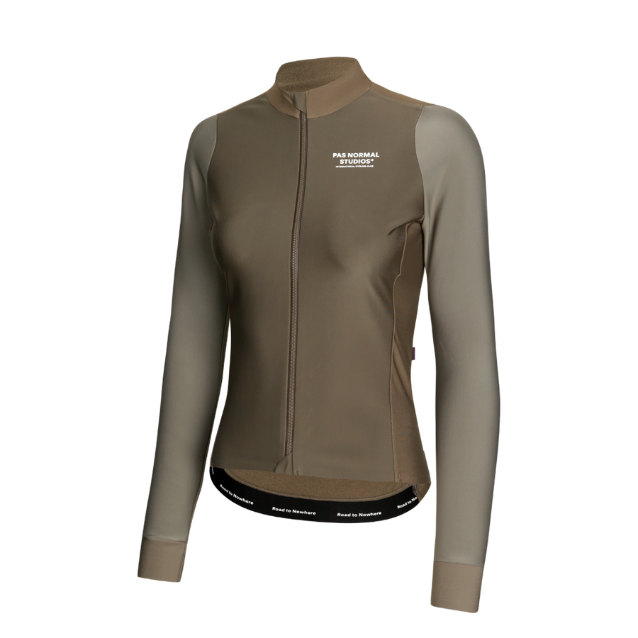 Pas Normal Studios Women's Mechanism Thermal Long Sleeve Jersey - Earth / Dark Stone