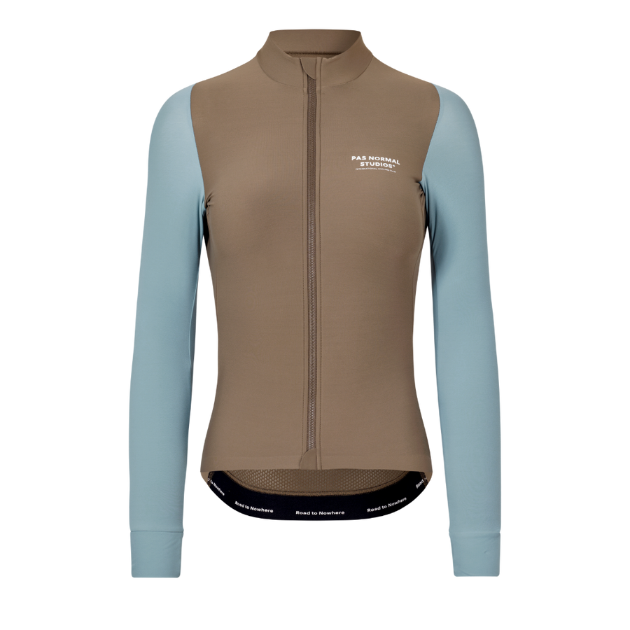 Pas Normal Studios Women's Mechanism Long Sleeve Jersey - Dusty Blue / Dark Stone